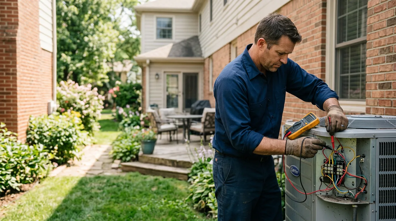HVAC technician working near Bend, TX